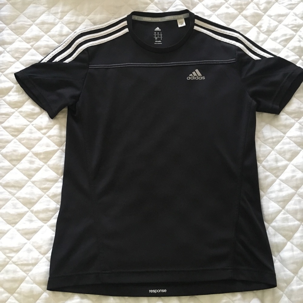 Men’s Adidas Running Shirt • Black• Small